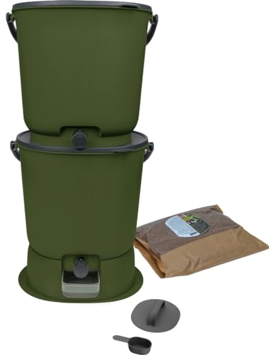 Bokashi Essential Komposter 2 Stück 15,3 l +...
