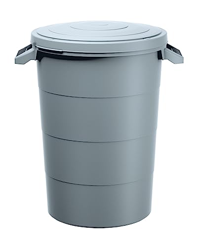 Regenwasser Tank 80 Liter mit Deckel - grau -...