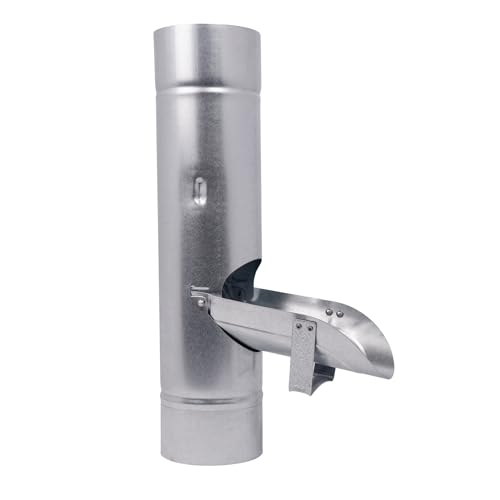 Baumeister.tech Regenrohrklappe mit Sieb für...