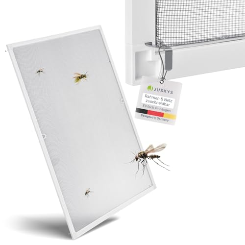 Juskys Fliegengitter für Fenster mit Alu...