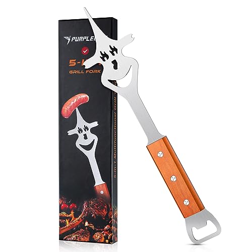 PURPLEBIRD 5-in-1 Fleischgabel für Barbecue,...