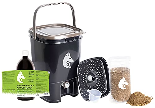 FairFox Bokashi Starter-Set Profi schwarz I...