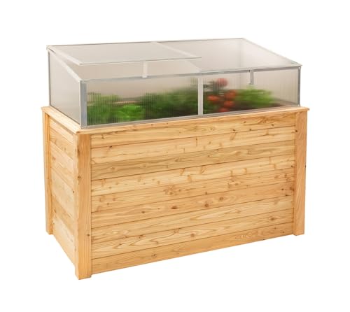 WESTMANN Hochbeet mit Frühbeetaufsatz...