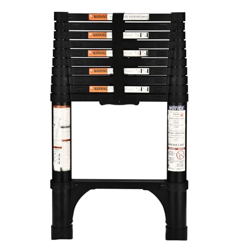 HBTower Teleskopleiter 3,2 m aus Aluminium,...