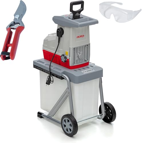 IKRA Elektro Gartenhäcksler Walzenhäcksler...
