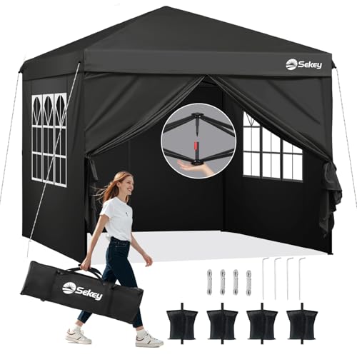 Sekey Premium Pop Up Pavillon 3x3 Wasserdicht...