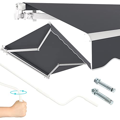 Dripex Markise 300 x 250 cm Manuelle...