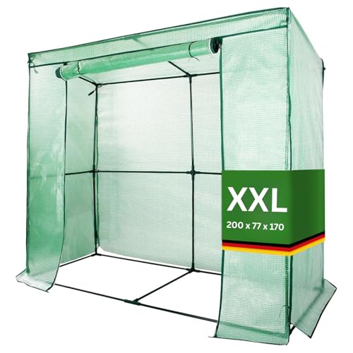 casa pura Tomatengewächshaus 200x77x170 cm,...
