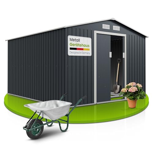 Juskys Metall Gerätehaus XXL 15m³ mit...