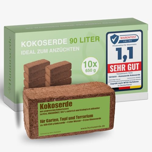 Humuserde I Kokoserde für Pflanzen 10 x 650g...