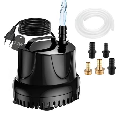Lnicez Maximale 25W 1500L/H Mini Wasserpumpe...