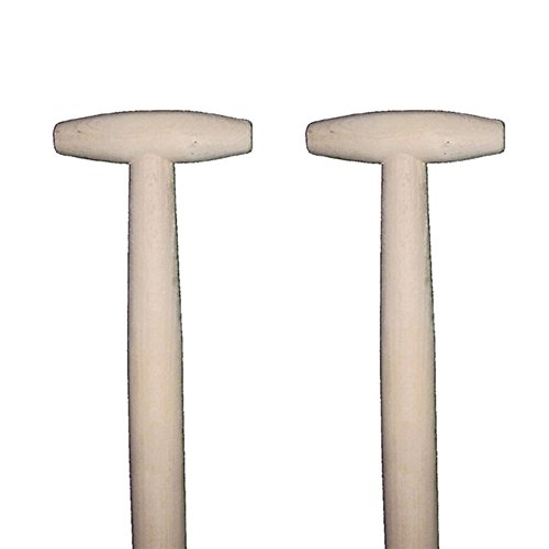 AGROHIT Spatenstiel 2 Stück Gerätestiel aus...