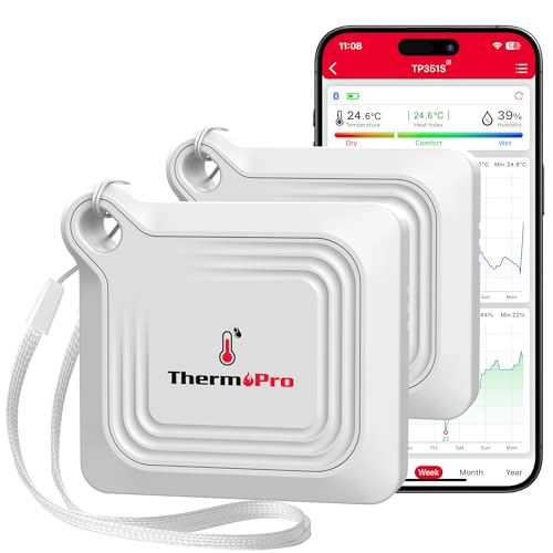 ThermoPro Hygrometer Bluetooth 80M...