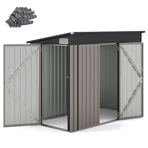 COSTWAY Gartenhaus Metall, 235 x 117 x 185...