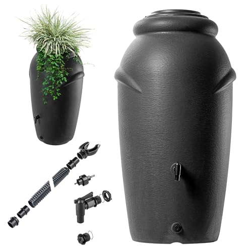 KADAX Regentonne aus Kunststoff 210 L,...