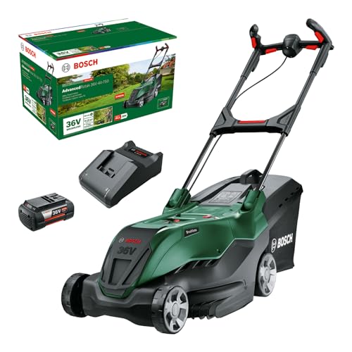 Bosch leistungsstarker Akku-Rasenmäher...