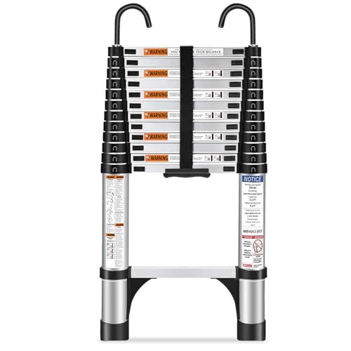 HBTower 3,8m Teleskopleiter Aluminium mit...