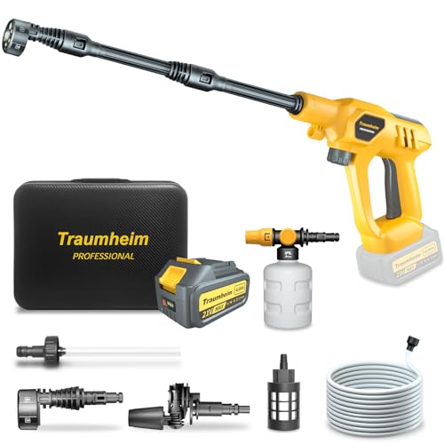 Traumheim Akku Hochdruckreiniger mit 4000 mAh...
