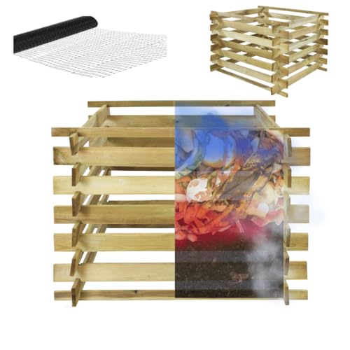 MODO24 Komposter KMP, Holzkomposter,...