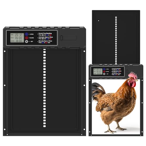 KACNON Aluminium Automatische Hühnerklappe -...