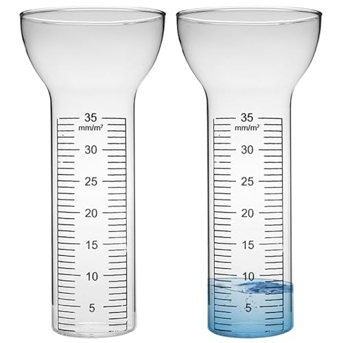 Regenmesser 2pcs Regenmesser Ersatzglas Glas...