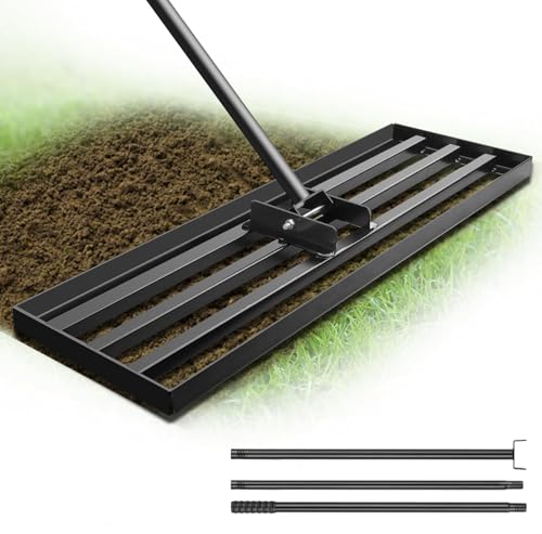 Garten Rasen-Nivellierungsrechen Edelstahl...