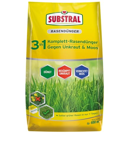 Substral 3in1 Komplettrasendünger, 14 kg...