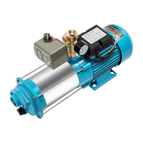 MINRS Kreiselpumpe 230v 1300W Gartenpumpe mit...
