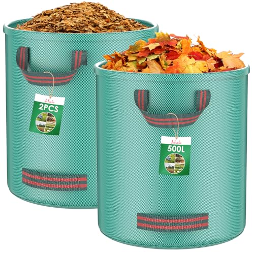 JeTuvlie 2X 500L Gartenabfallsack, Gartensack...