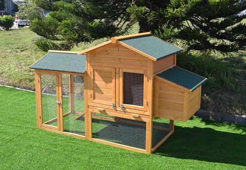 Mucola Hühnerstall mit Auslauf für 4-6...