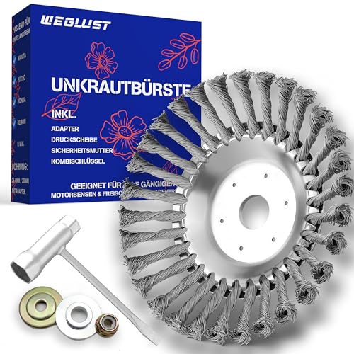 WEGLUST Unkrautbürste Wildkrautbürste für...