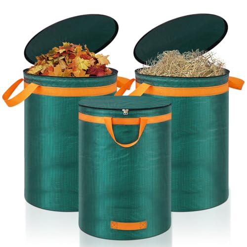 Eurhomewit 3 Gartenabfallsack 272L Laubsack...