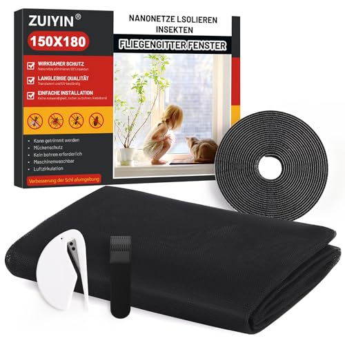 ZUIYIN Fliegengitter Fenster Insektenschutz...