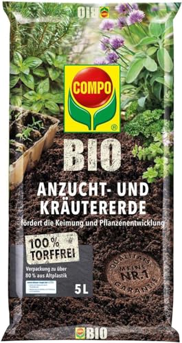 COMPO BIO Anzuchterde und Kräutererde, Erde...