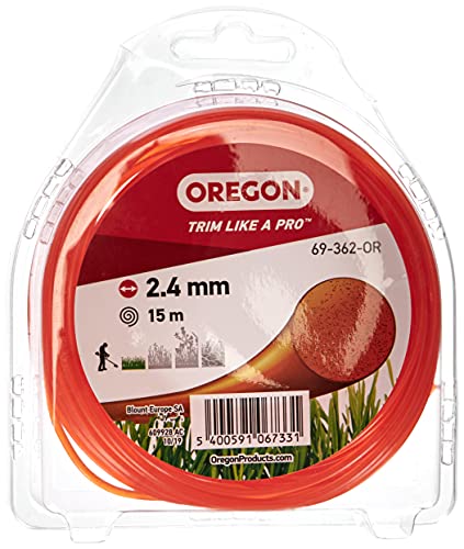 Oregon Runder Mähfaden 2,4 mm, Orange, Für...