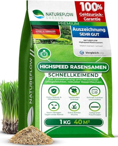 Rasensamen schnellkeimend Herbst 1kg 40qm -...