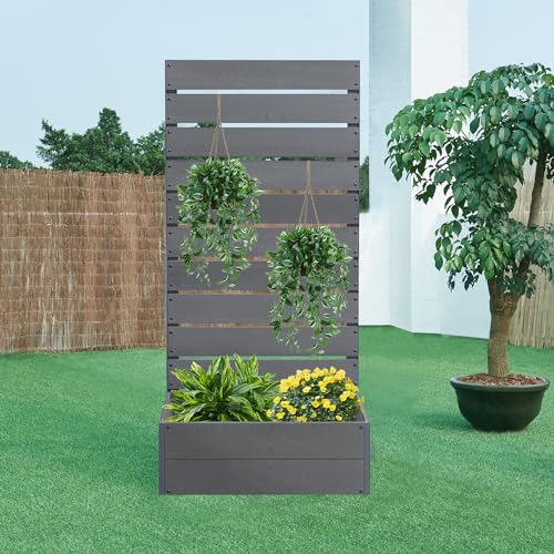 [en.casa] Blumenkasten mit Sichtschutz Heerde...