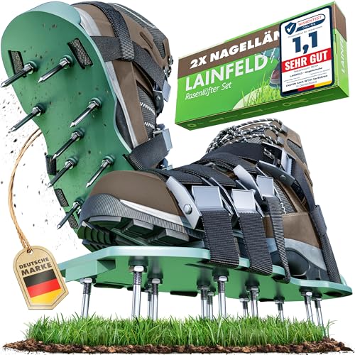 LAINFELD Rasenlüfter | Nagelschuhe mit...