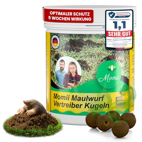 Momii Maulwurf Vertreiber-Kugeln mit Sofort-...