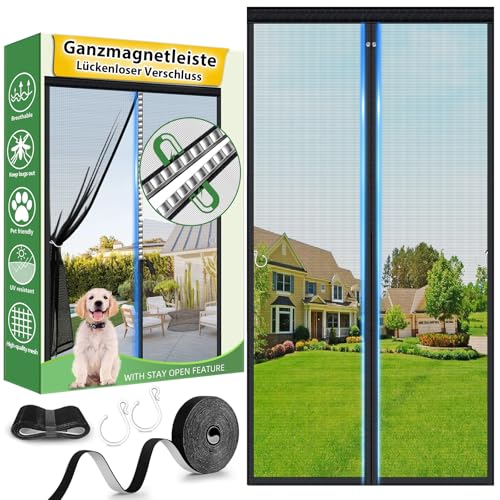 HOFUDON Fliegengitter Tür 90x210 cm, Ganze...