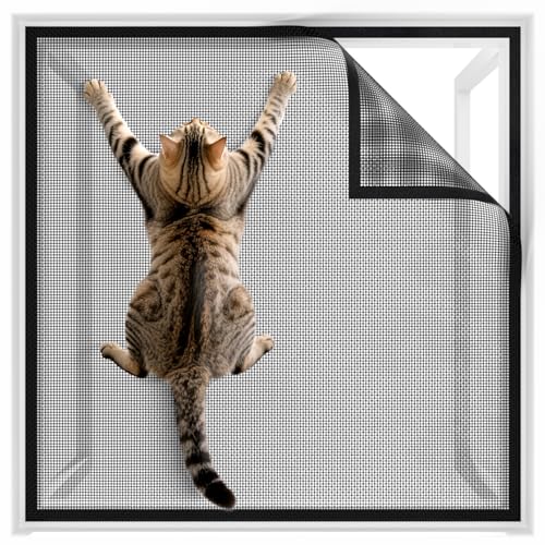 BKSAI Fenster Fliegengitter Katzensicher...