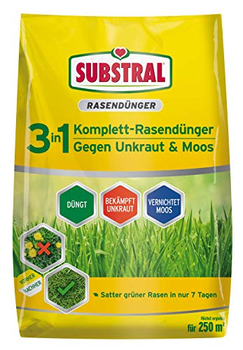 Substral 3 in 1 Komplett Rasendünger mit...