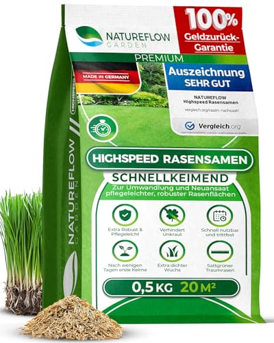 Rasensamen schnellkeimend Herbst 0,5kg 20qm -...
