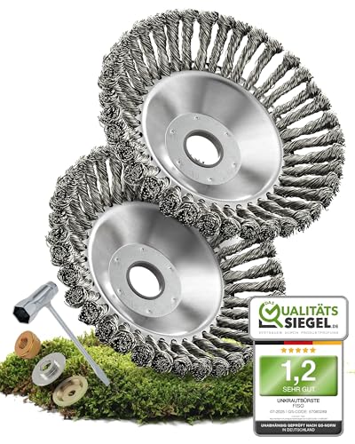 FISO® Profi Unkrautbürste - 2 Stück I...