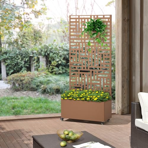 casa.pro Blumenkasten mit Sichtschutz...