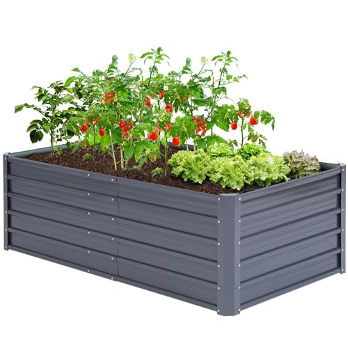 Ohuhu Hochbeet Metall Pflanzenbeet 180x90x60...
