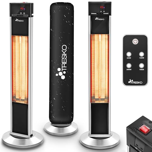 TRESKO Infrarot Stand-Heizstrahler 2000W mit...