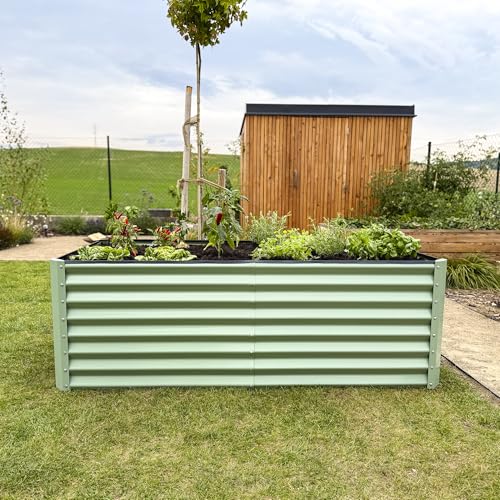 UNIGARDIA Hochbeet aus Metall 180x90x60 cm -...