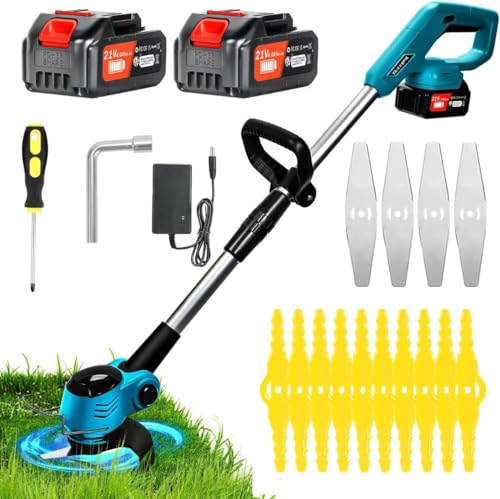 Xbzzgmg Rasentrimmer mit Akku, Akku...