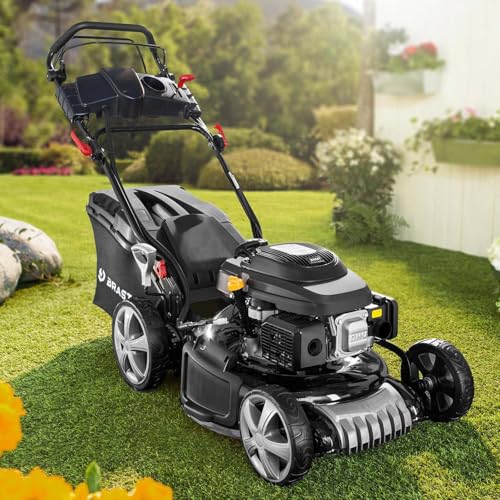BRAST Benzin Rasenmäher mit Antrieb |...